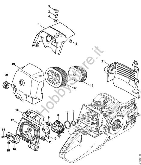 Cappottatura, Condotto aria GS 461 GS 461 brand Stihl